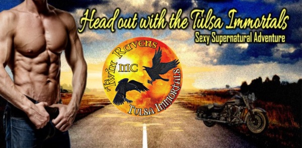 Banner - TI series w new TRMC logo, shirtless man, motorcycle &amp; highway